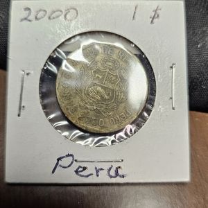 Peru $1 Nuevo Sol Coin 2000
